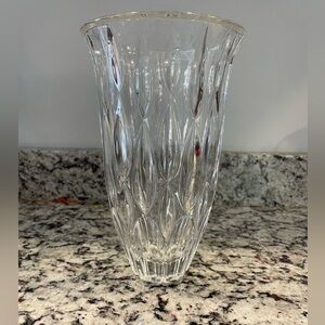 Marquis by Waterford 9” tall fancy glass vase